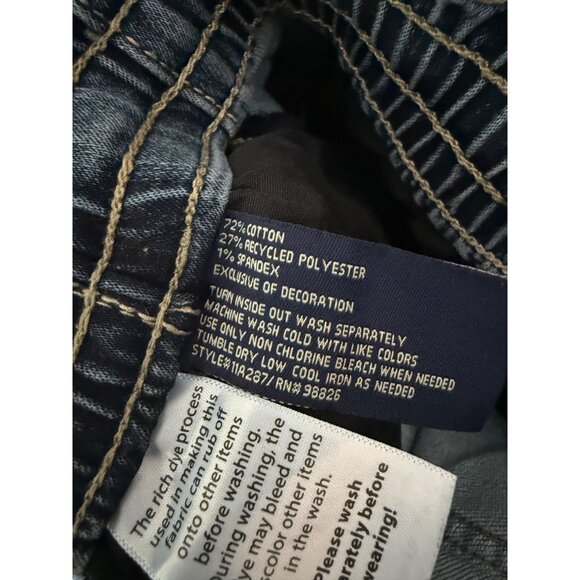 US Polo Assn Jean Shorts Womens Size Small Blue Denim Drawstring Waist - Picture 7 of 7